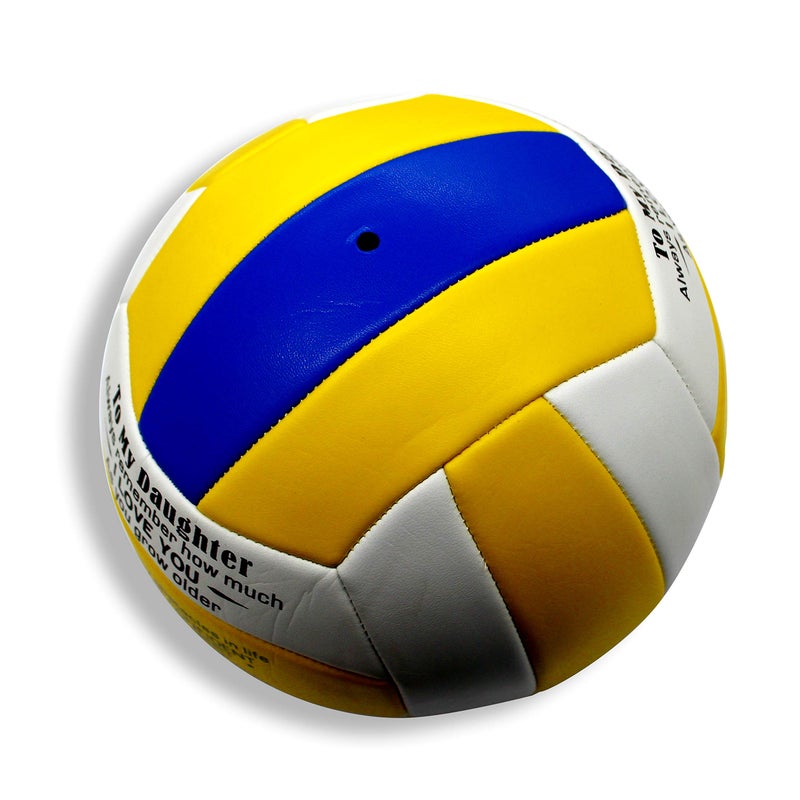 Uloveido Mom to My Daughter Personalized Volleyball for Female with Inspiration Words Sport Gift to Women Y605 (to My Daughter) - Image 2
